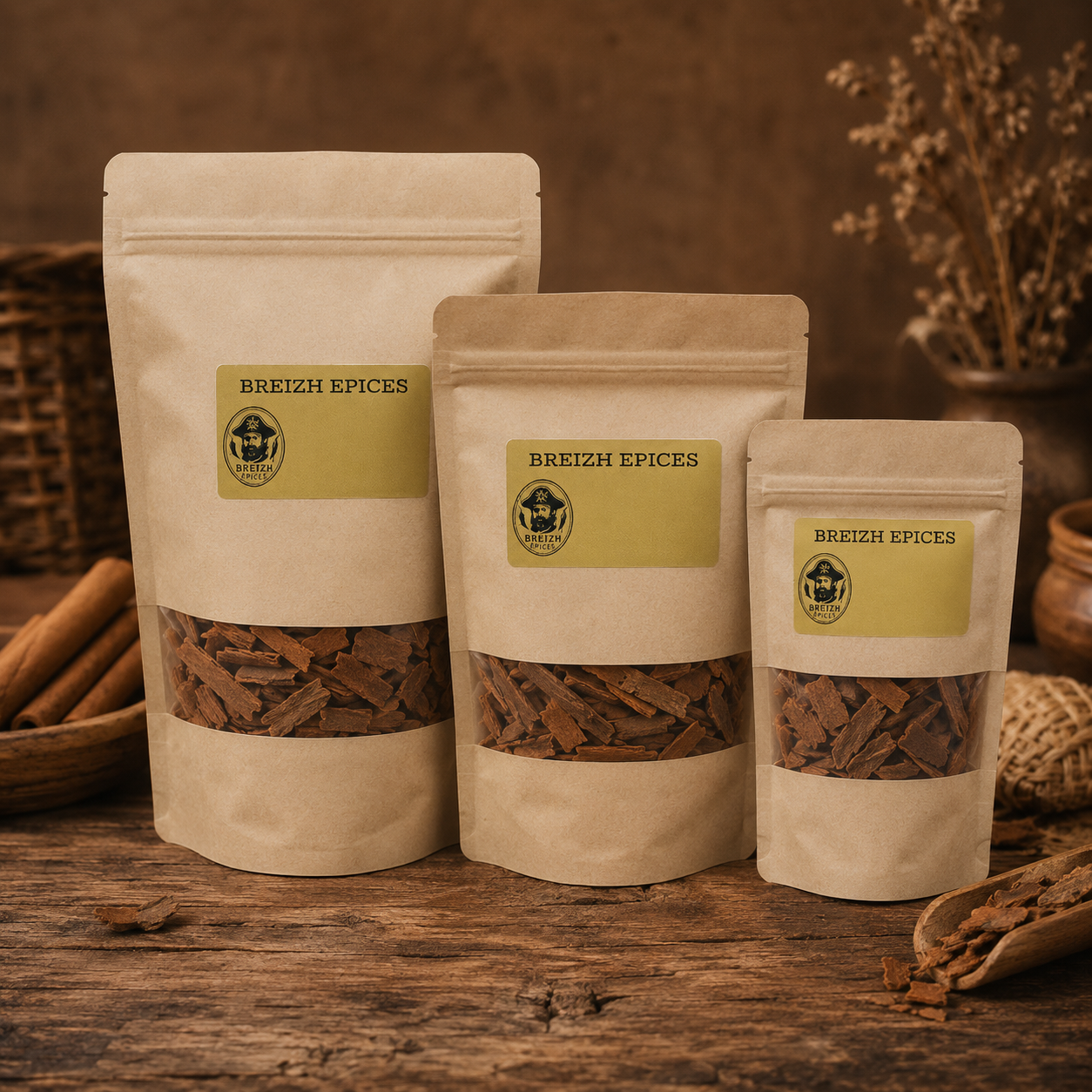Ecorce de cannelle cassia cassée
